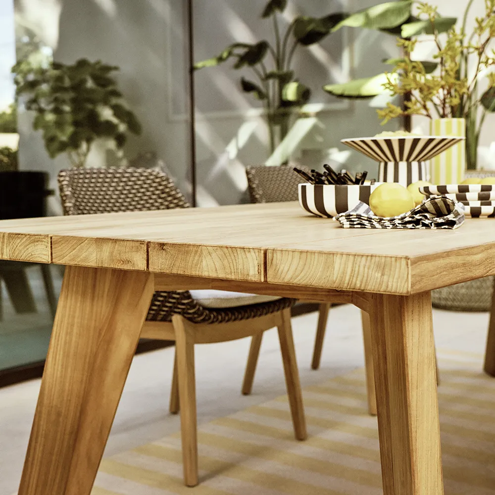 CALADIO Armlehnstuhl DF3 teak 0205 salak 0240