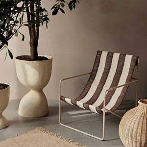 Desert Lounge Sessel Cashmere/Off-white/Chocolate