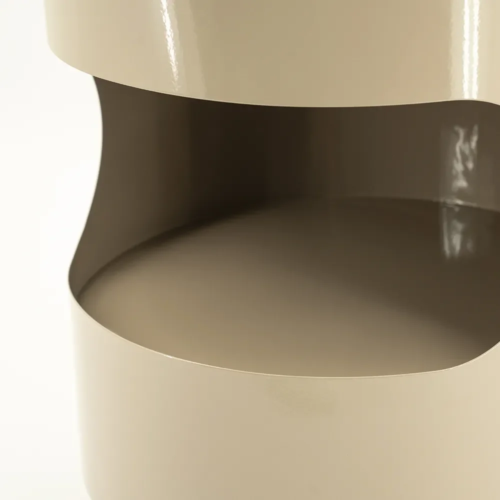 Tondo Beistelltisch 37 cm taupe