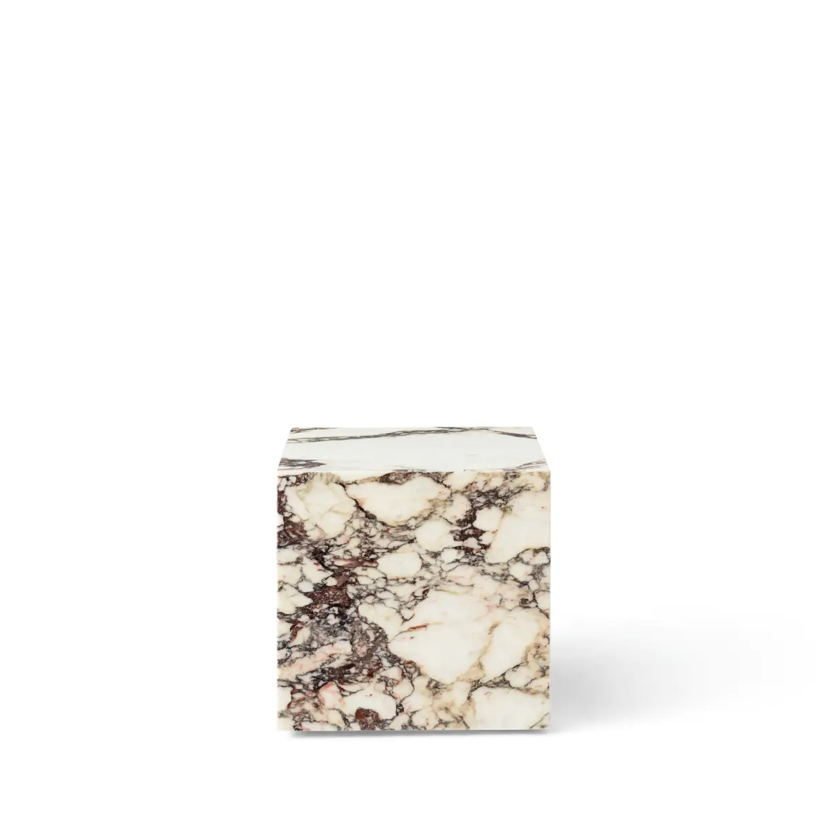 Plinth Tisch aus Calacatta-Viola-Marmor