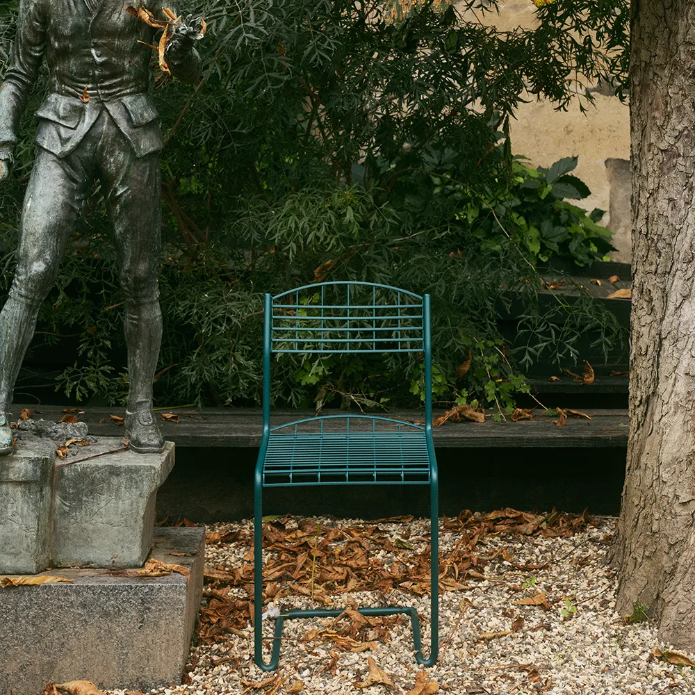 Stuhl High Tech Blue green