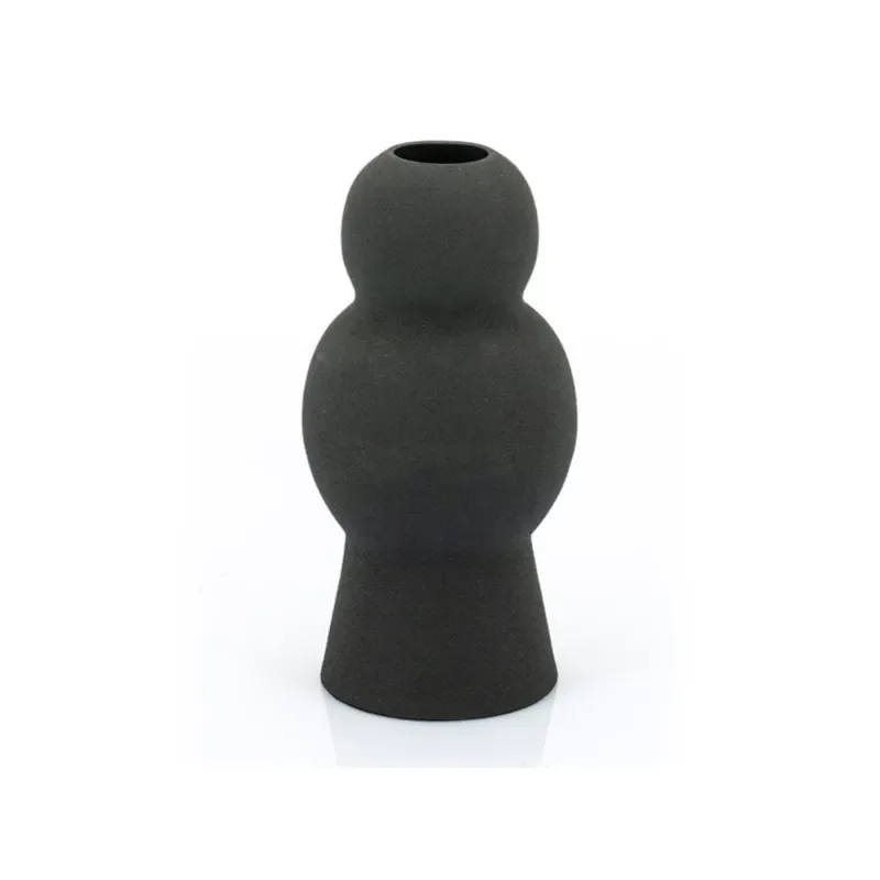 Bold Vase 10x10x20.5 cm Eisen schwarz