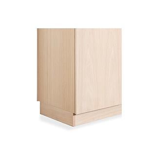 45214 Sockel Nussbaum Naturöl 100X36X9Cm 