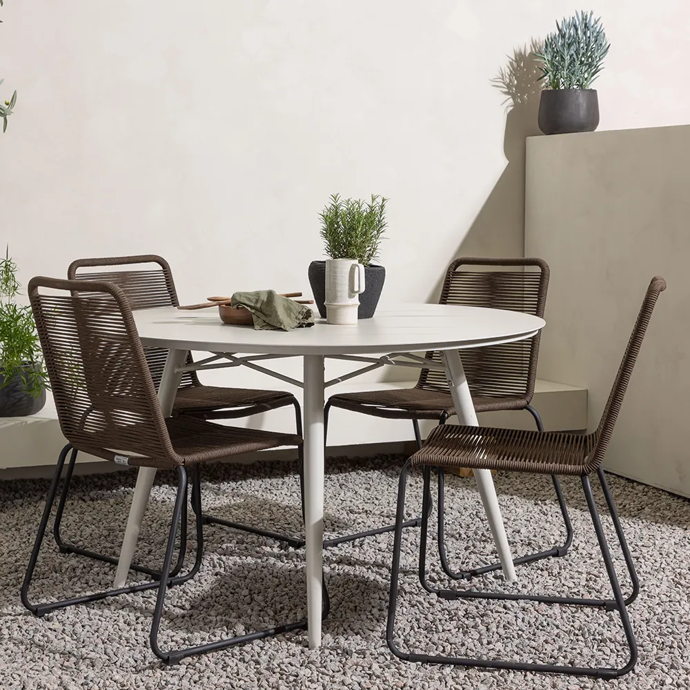 Lindos Dining Chair braun 2er-Pack