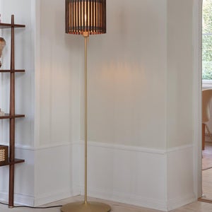 Komorebi Lampenschirm Quadratisch Mittel Dark Oak