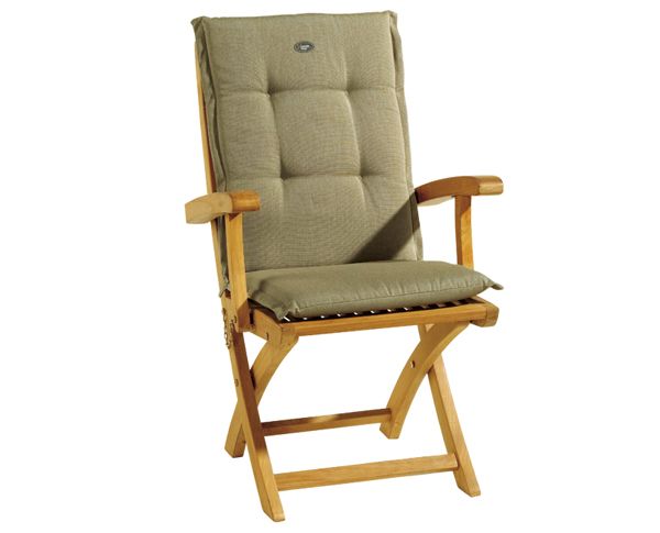 Canyon Teak Stuhl Kissen Niedrig Granit Grau