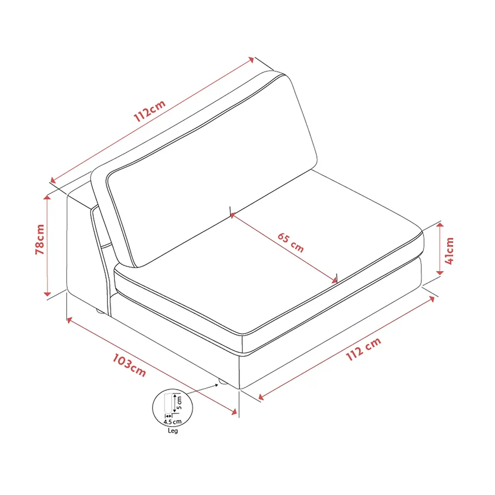 Duncan 1,5-Sitzer Stoff Robin hellgrau