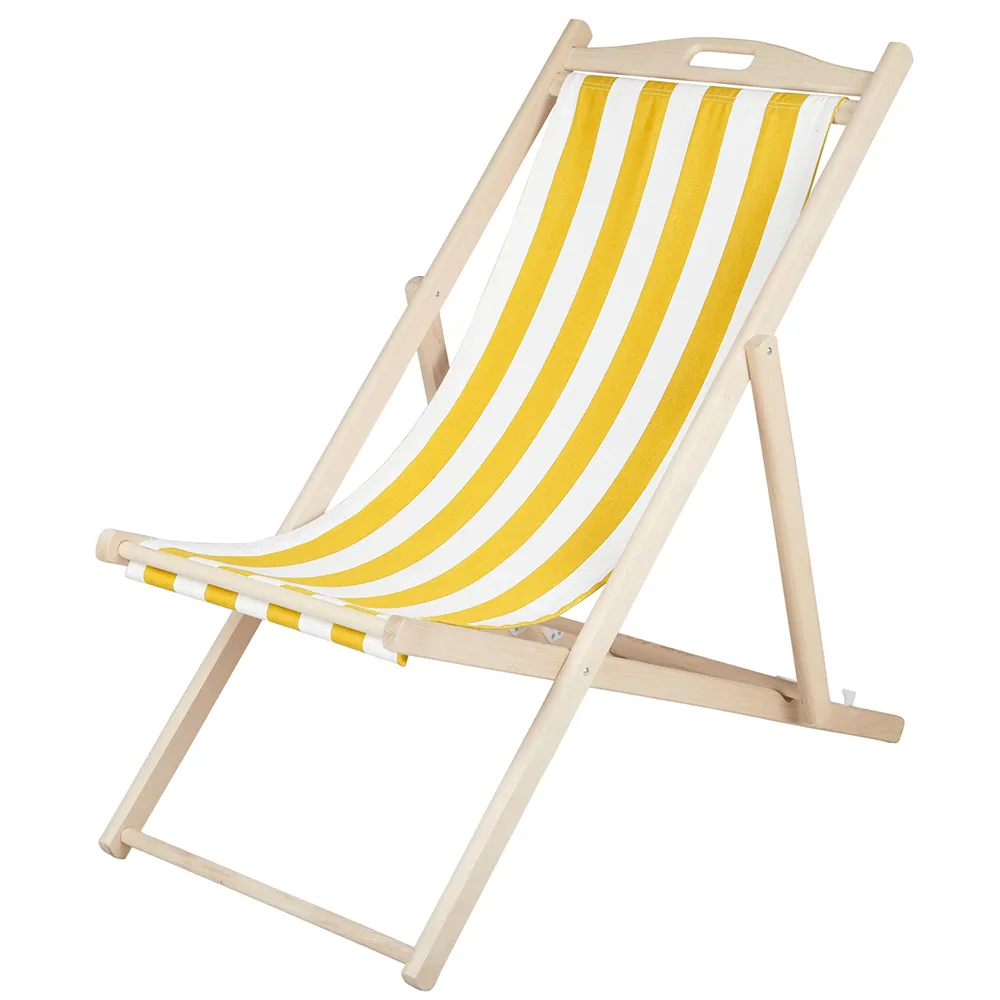 Dingla Strandkorb Gelb/Weiß