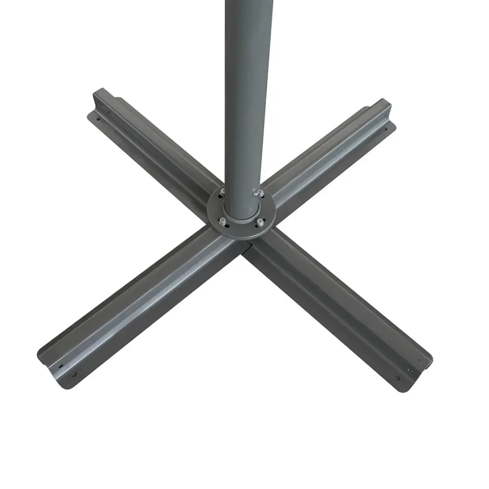 Mozzo Sonnenschirm 400x400 cm Grau/Anthrazit