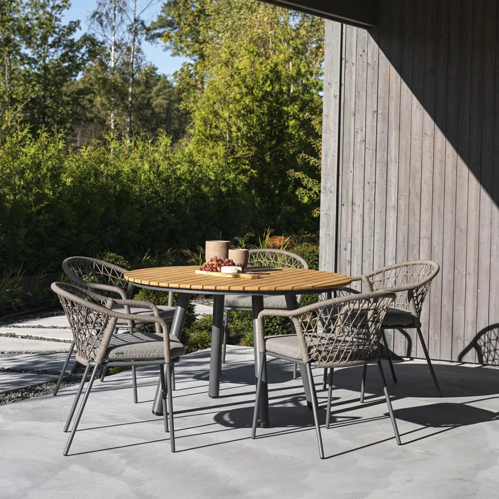 Bam Bo Esstisch Ø120 cm Bambu/Anthracite