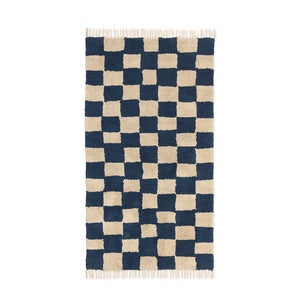 Waschbarer Teppich Mara Deep Blue