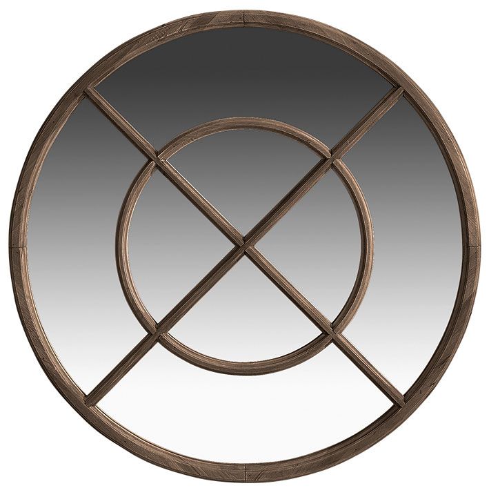 Elmwood Runder Spiegel 95 cm