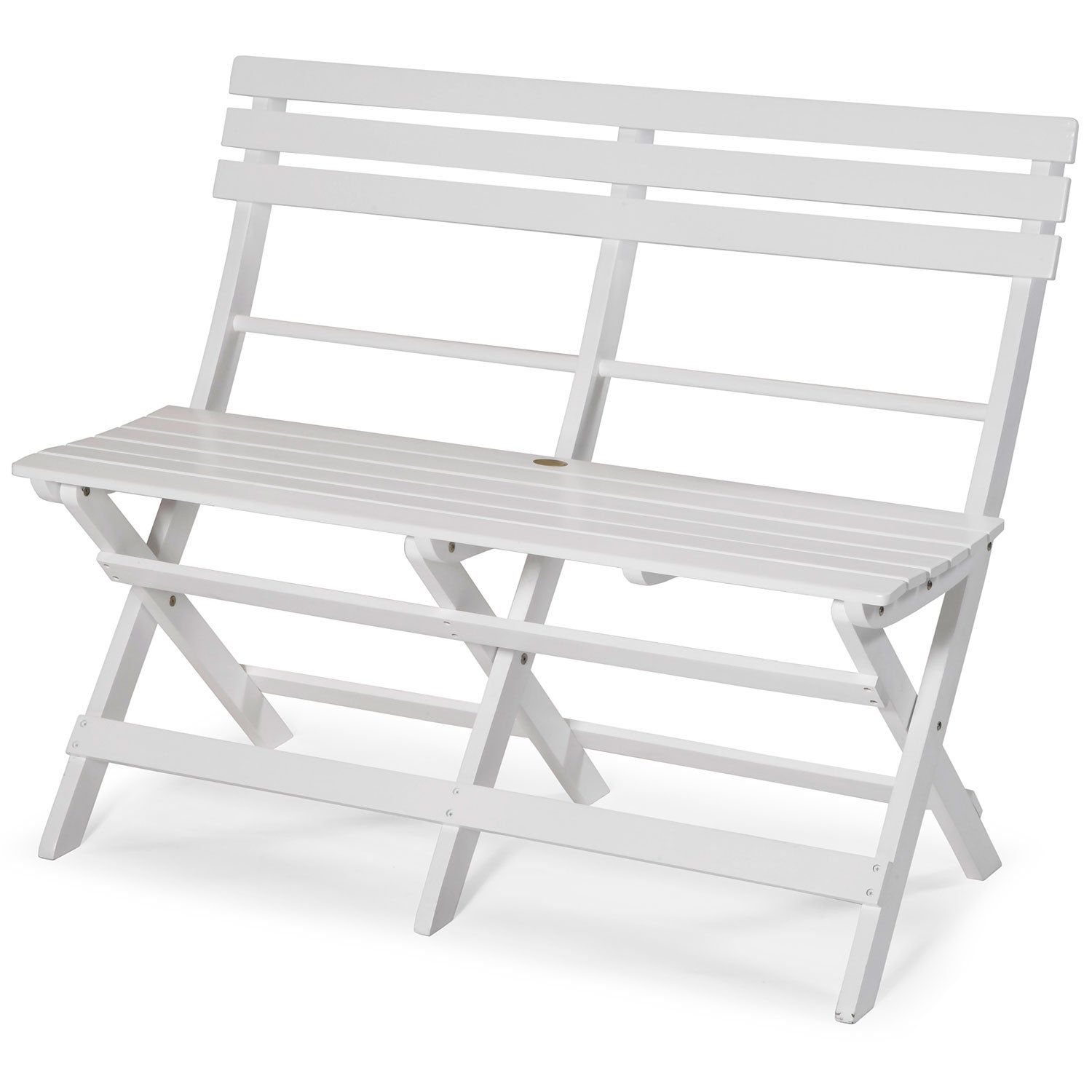 Åre Klappsofa weiß Akazie 