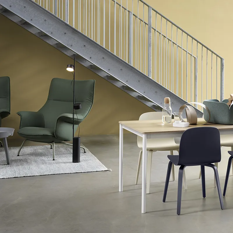 Doze Lounge Chair High Back Tube Base - Balder 782 Chrome