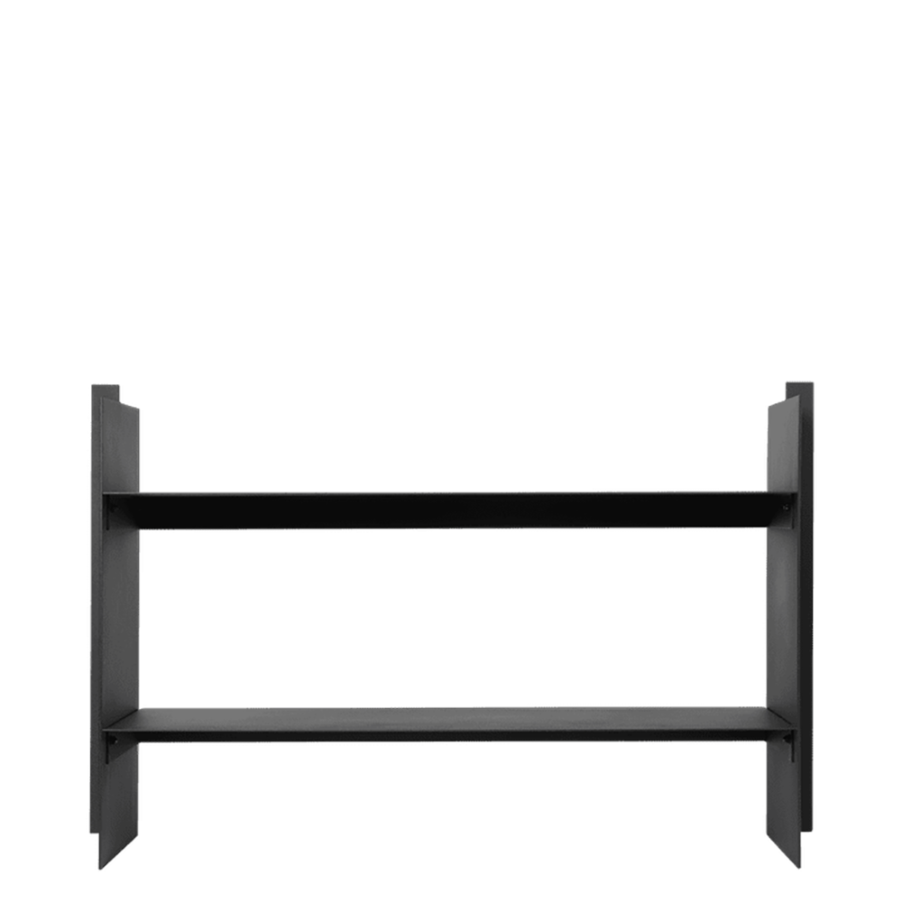 Lager niedriges Regal - Schwarz