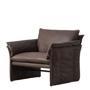 Harlem Sessel in Leder-Espresso