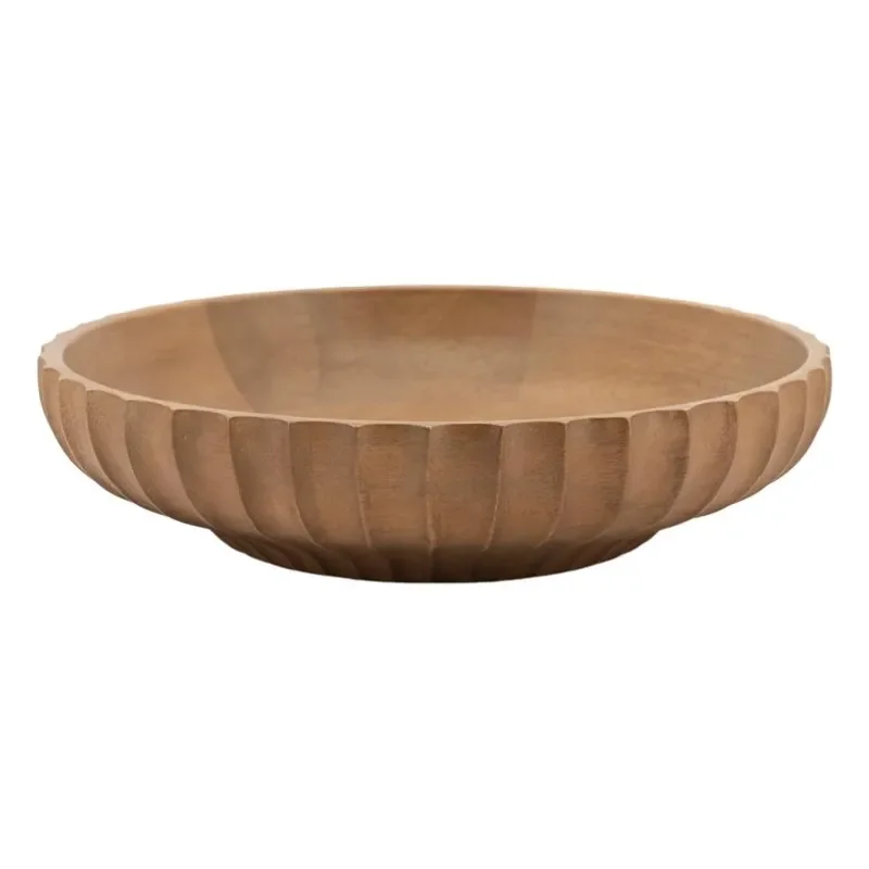 Yori large Schale 25x25x6 cm Mangoholz Braun