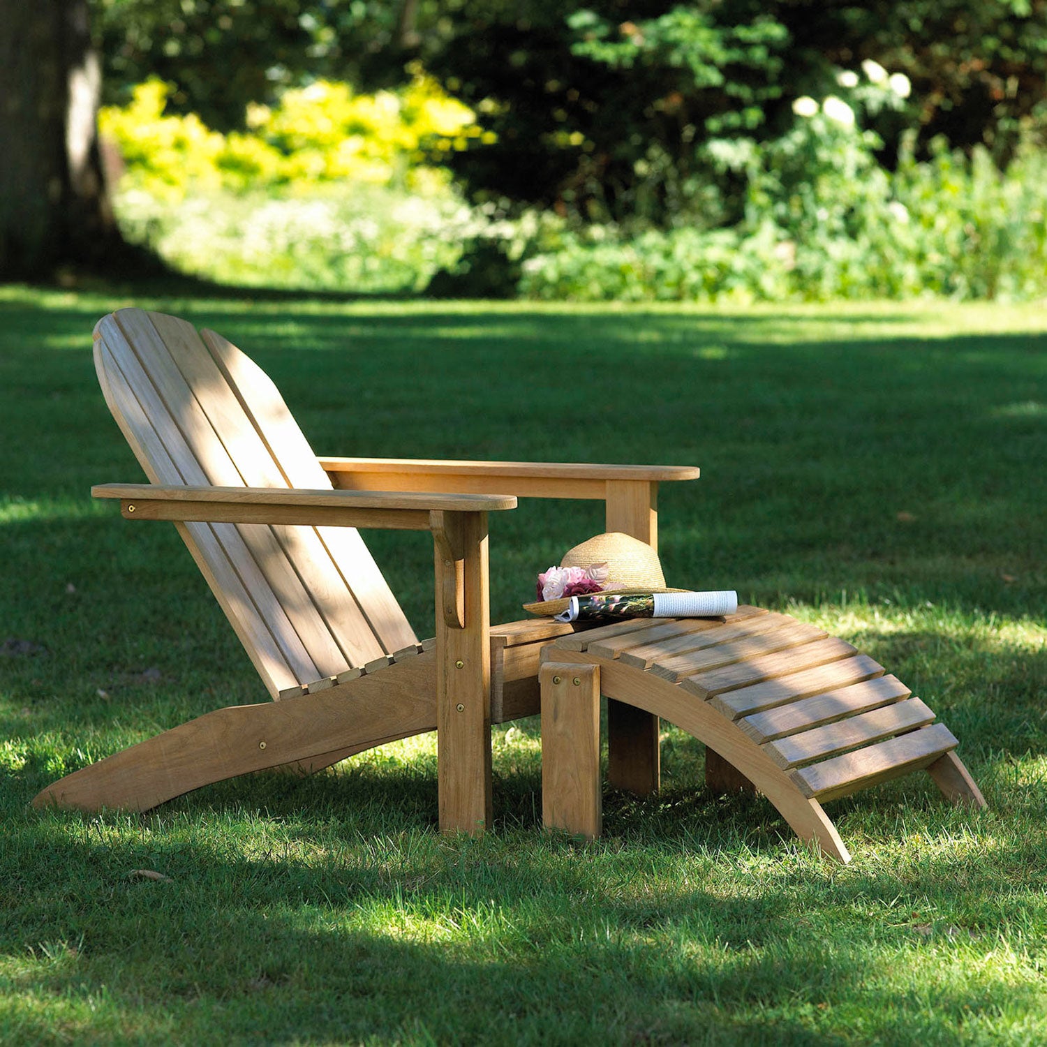 Adirondack Sonnenliege Hocker Teak