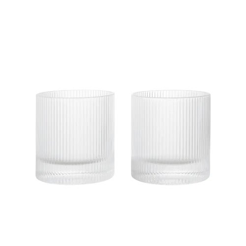 Ripple Tumbler Glas 2er-Pack Klar