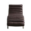 Cliff Chaiselongue aus Leder – Braun