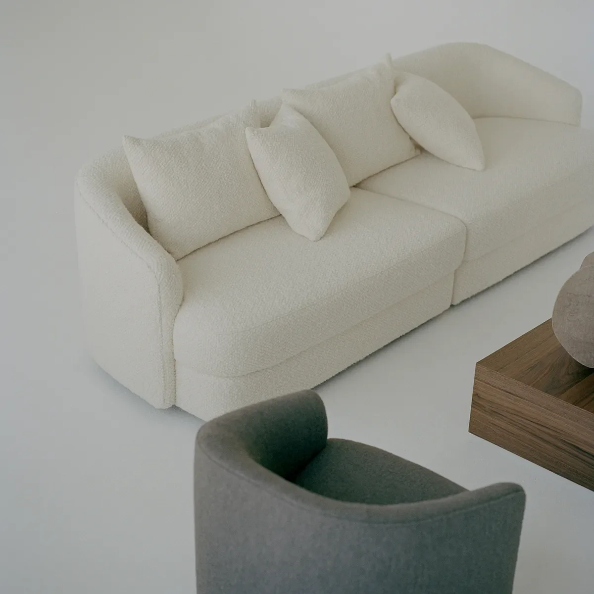 Sofa Covent Residential (3-Sitzer) Dark Taupe