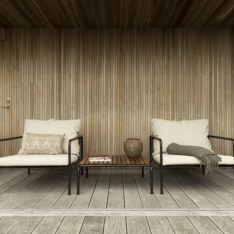 Avon 2 Sitzer Sofa Charcoal/Schwarz