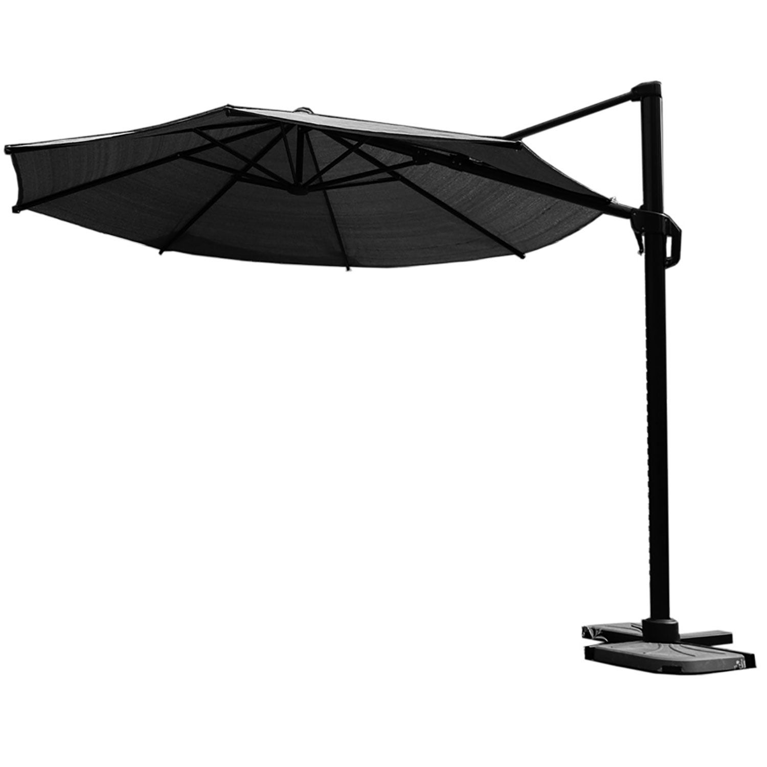 Coolfit frei hängender Sonnenschirm 350cm anthrazit