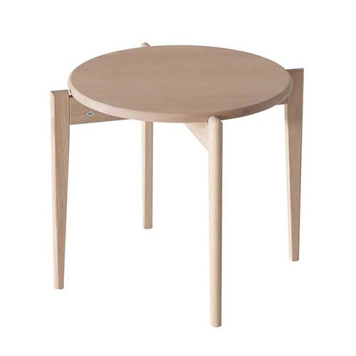 Tilia Couchtisch Ø51 cm Eiche weiß geölt