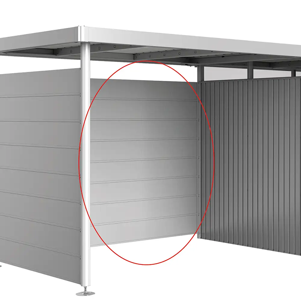 Rückwand Sidelight Größe H2-H5, silbermetallic