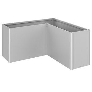 Belvedere Pflanzbeet maxi Größe l150 metallic silber Biohort