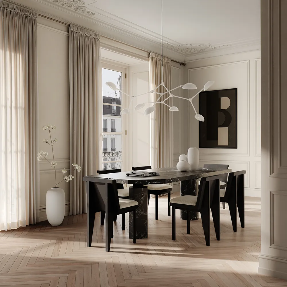 Brutus Slim Esszimmerstuhl – Kaffee