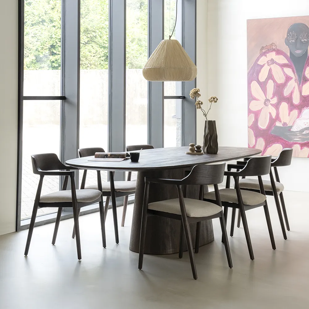 Aron Esstisch 250x110 - braun