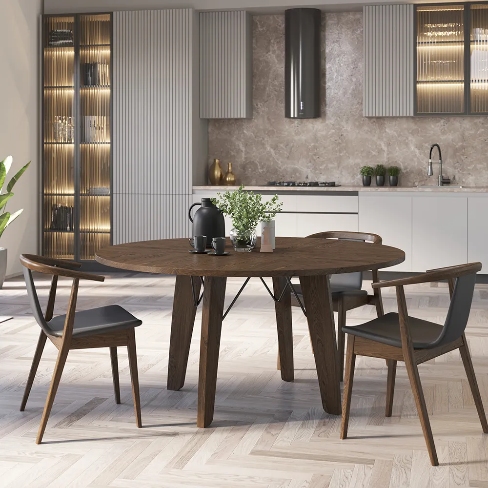 SM128 Esstisch Eiche Weiß Geölt