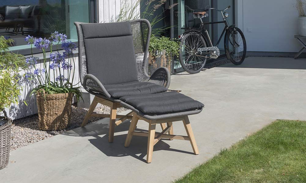 Himmelsnäs Fußhocker Grau 