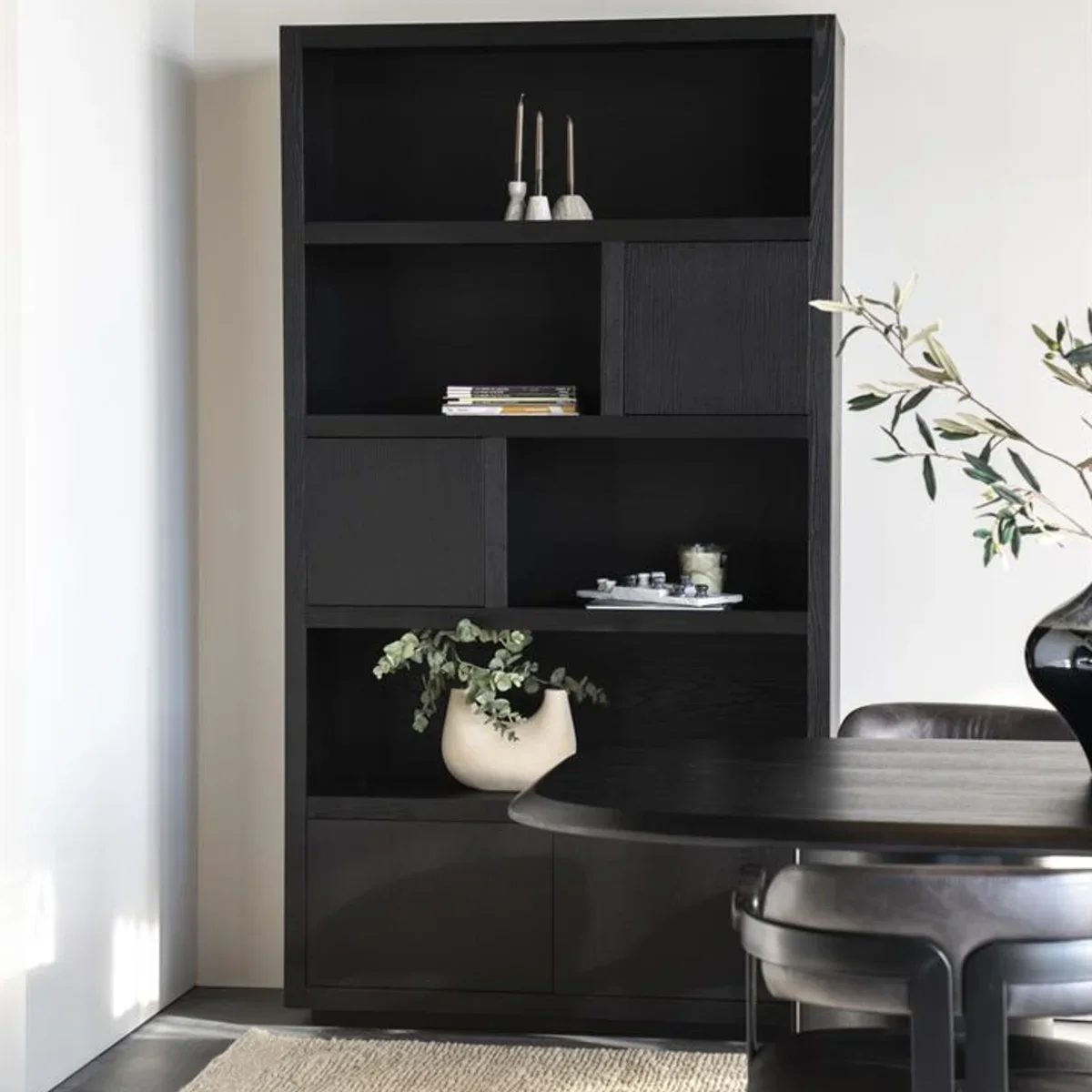 Helsinki Schrank 120x220cm - schwarz