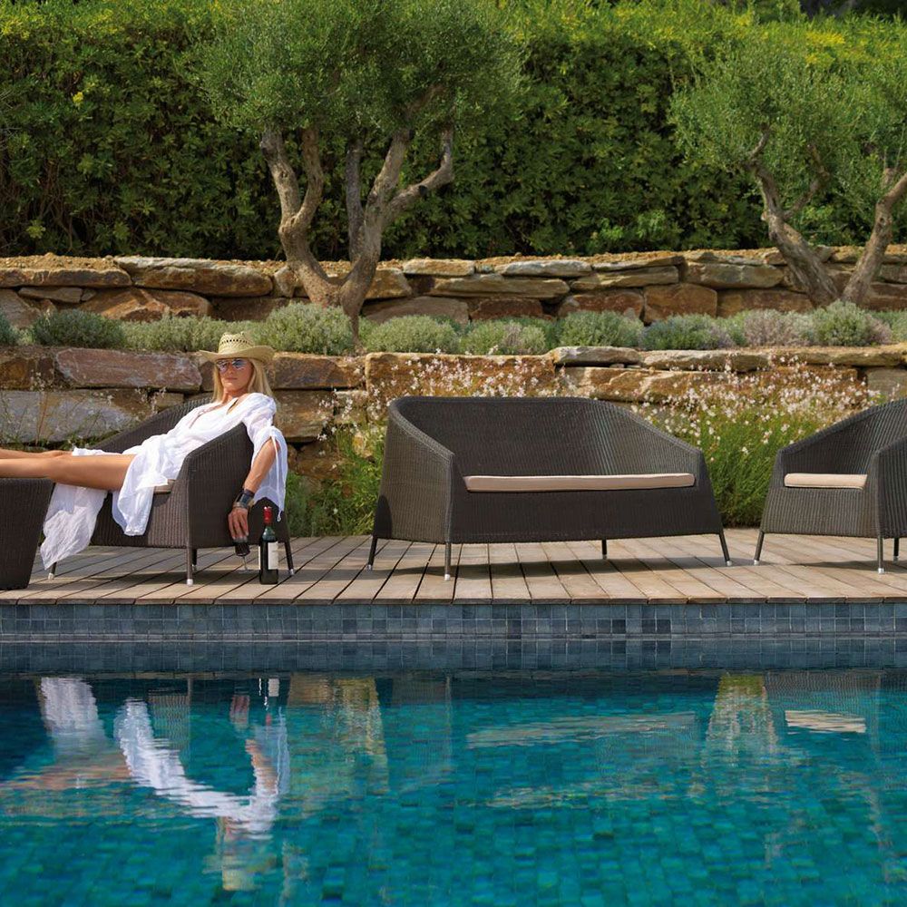 Kingston 2 Sitzer Stapelbares Lounge Sofa Mocha