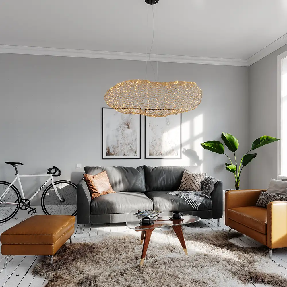 Hayden Deckenleuchte L115cm Gold