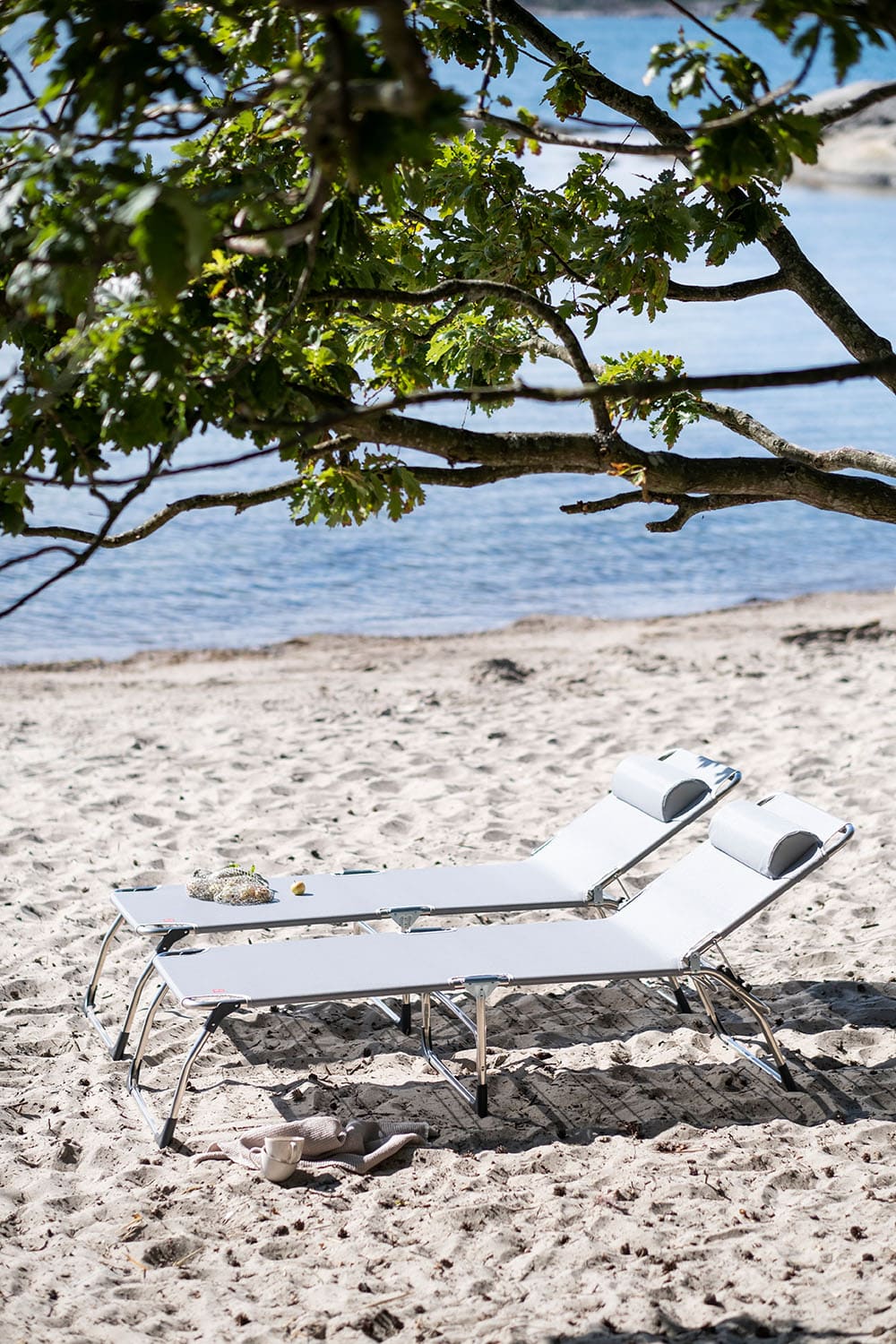 Amigo Sonnenliege xxl grau aluminium/textilene