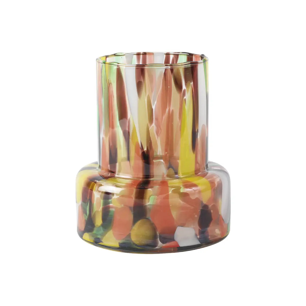 HAROLD Vase mehrfarbig Ø 18 x H 21 cm