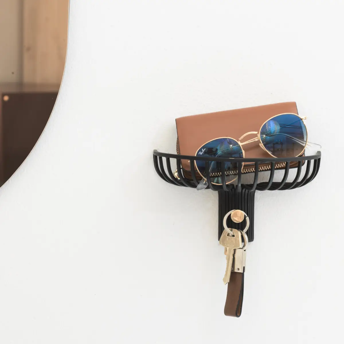 Lunett Objects Schlüsselhalter schwarz