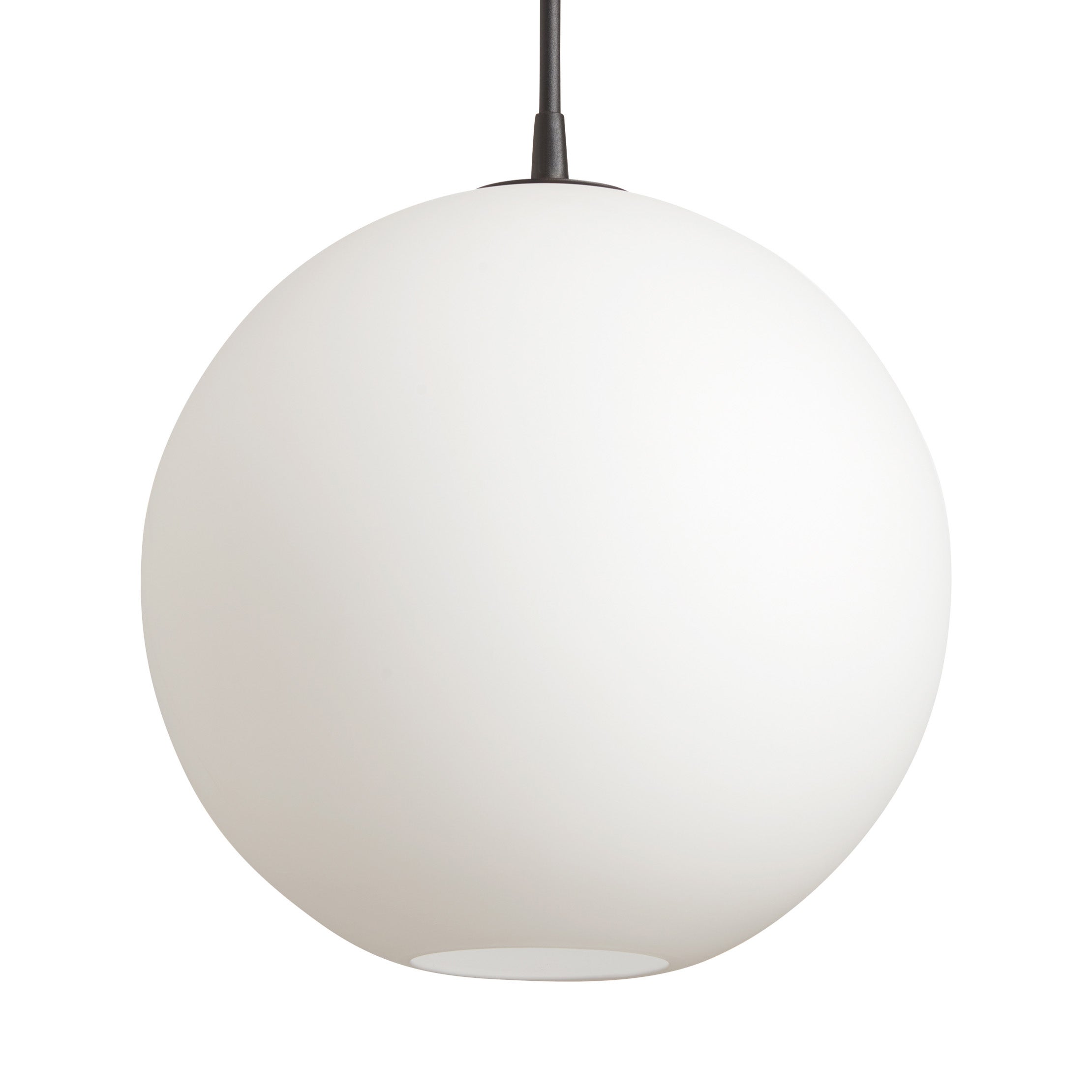 Capo Pendelleuchte D350 Schwarz Struktur/Palmenglas