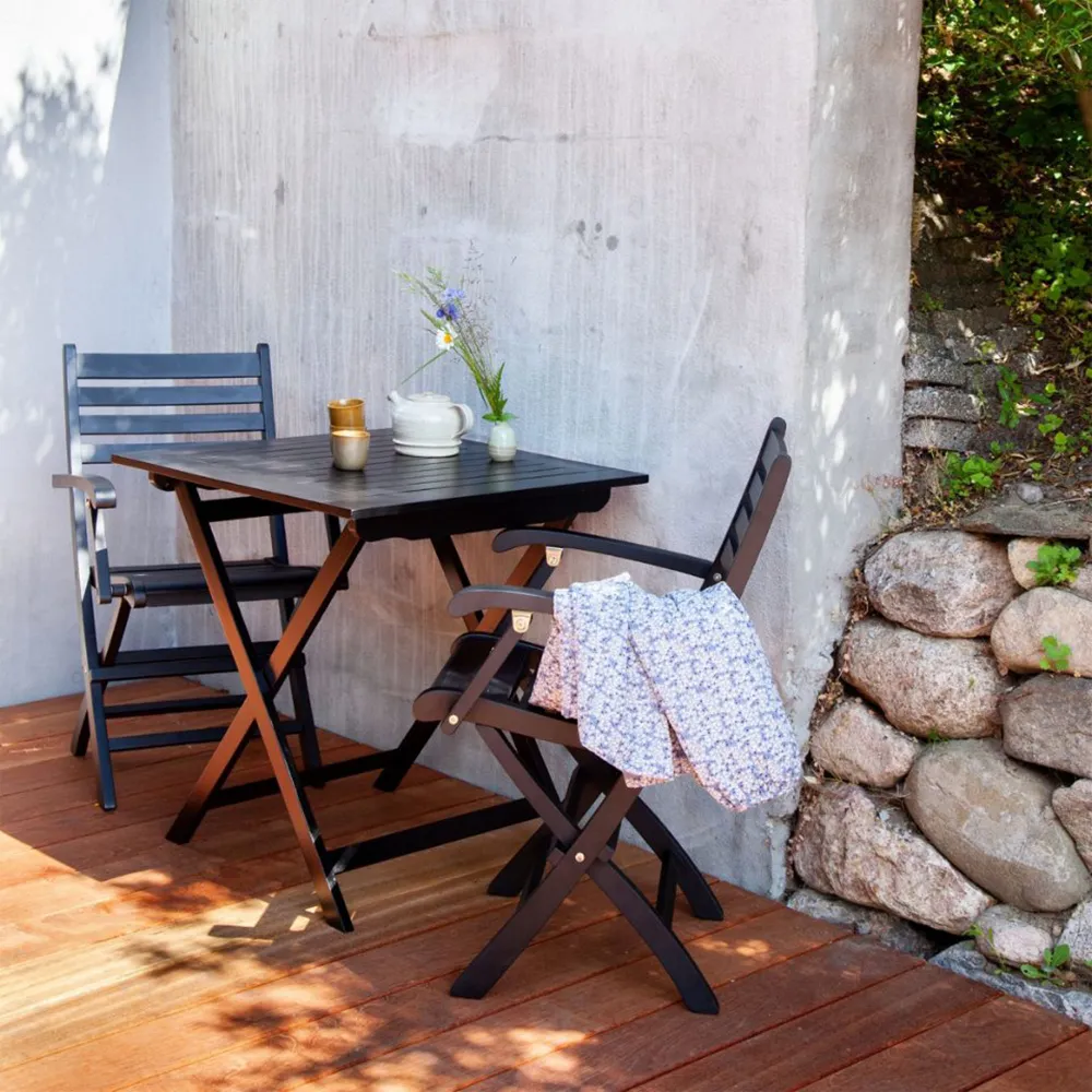 York Café tisch 70x70 cm schwarz