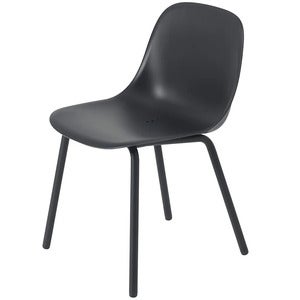 Fiber Outdoor Esstischstuhl Anthracite Black 
