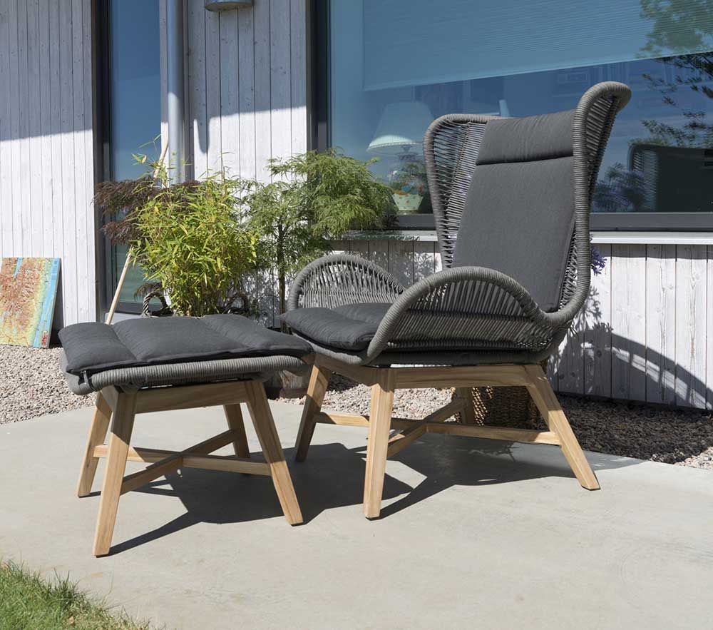 Himmelsnäs Liegestuhl Grau 