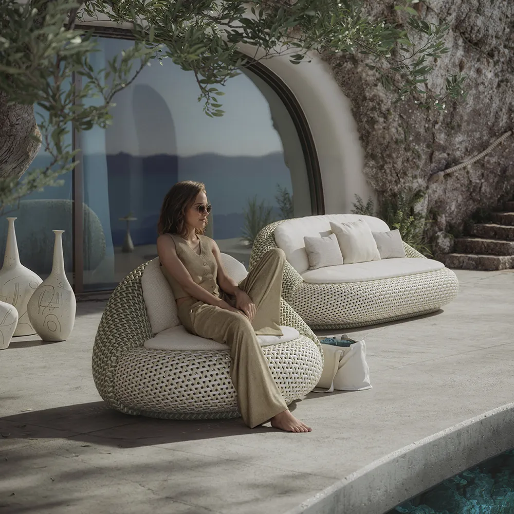 ATOLO Loungesessel C3A forest light 0220 spring mist 0221