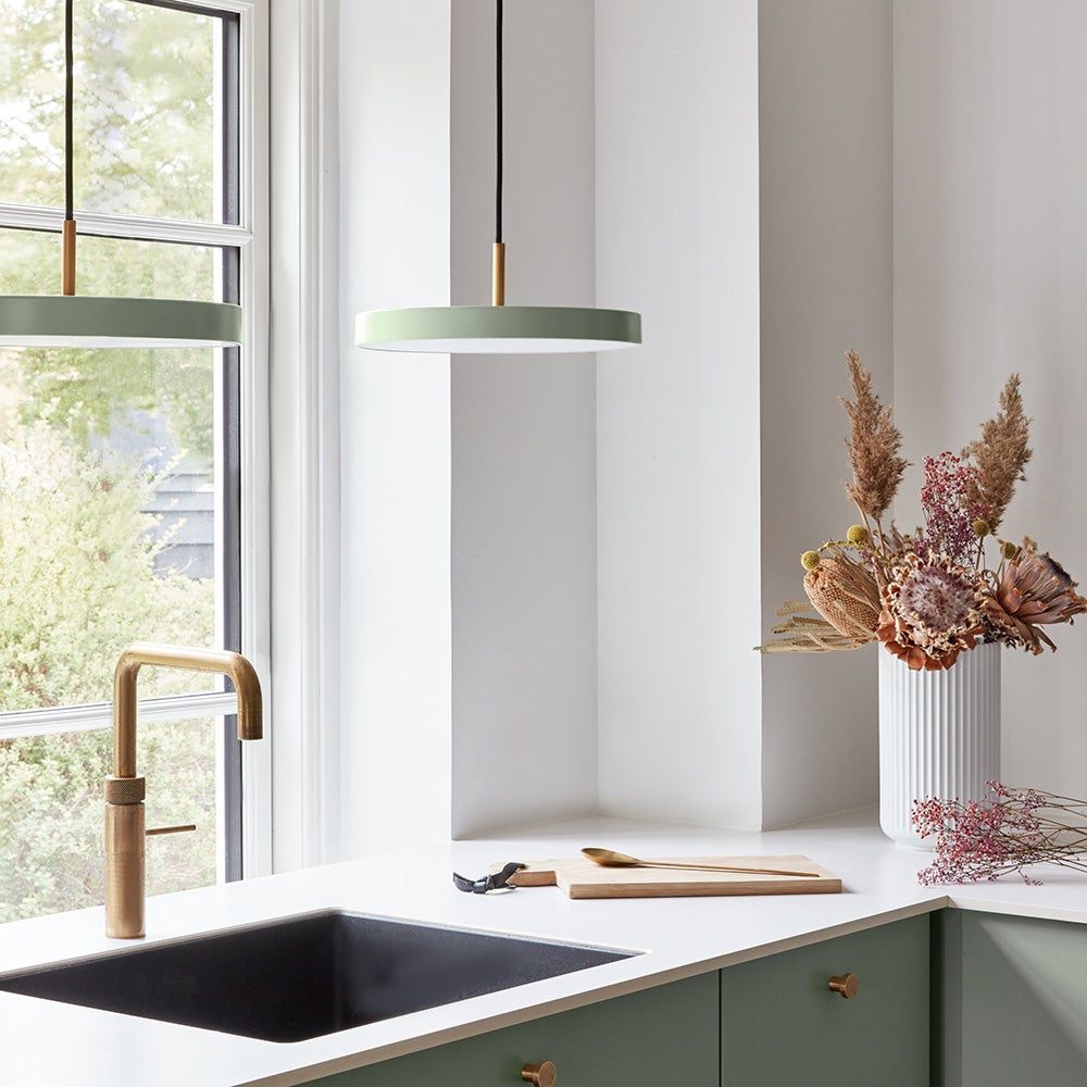 Asteria Pendelleuchte Mini Ø31 cm Nuance Olive