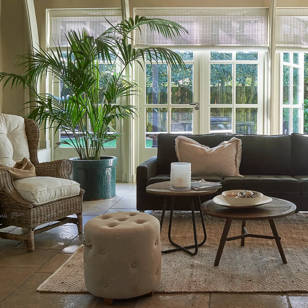 Fußhocker Bowery Flax