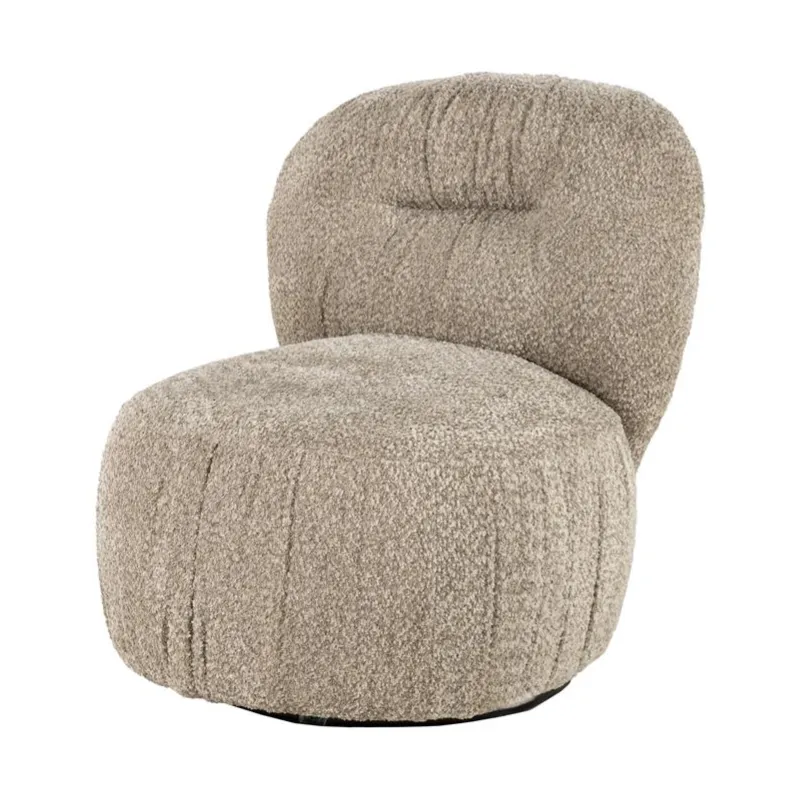 Roux Loungesessel 72x91x76,5 cm Polyester taupe