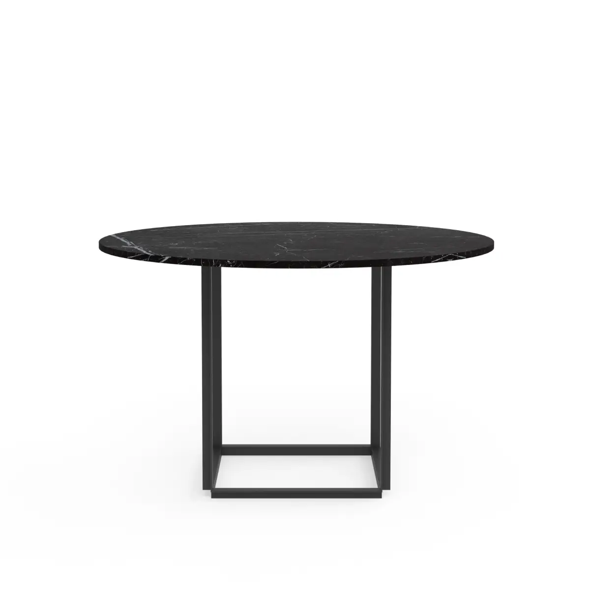 Florence Tischplatte Ø145cm Schwarzer Marquina Marmor