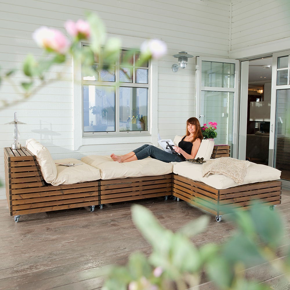 Bara vara divan Kissen weiß Polypropylen 